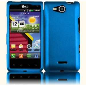   Blue Hard Case Cover for LG Lucid 4G VS840 Cell Phones & Accessories