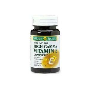  Natures Bounty 100% Natural High Gamma Vitamin E Complete 