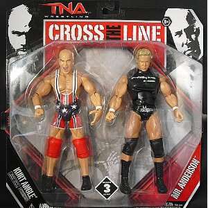  MR. ANDERSON & KURT ANGLE   CROSS THE LINE 2 PACKS 3 TNA 