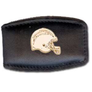   San Diego Chargers Gold Plated Leather Money Clip