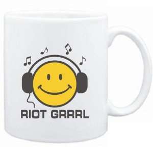  Mug White  Riot Grrrl   Smiley Music