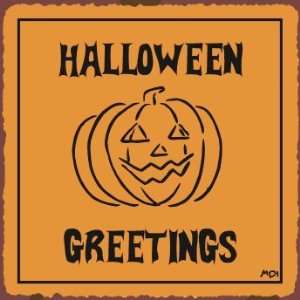     Halloween Pumpkin Vintage Metal Art Retro Tin Sign