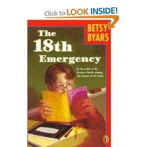  Eighteenth Emergency Betsy Cromer Byars Books