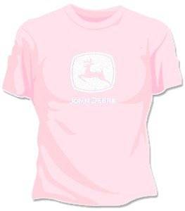 John Deere Logo Girls T Shirt (Pink) #28 by BeWild