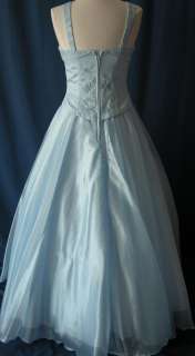 Ball Gown Dress Party Gala Prom Pageant L Blue LG 11/12  