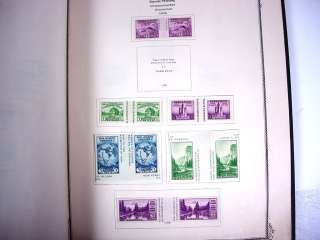   of Stamps hinged in an 1959 Scott American album(battered, DAMAGED