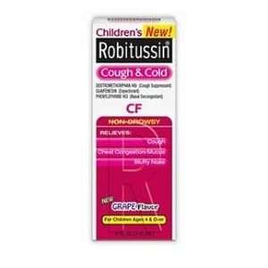  Robitussin CF Childrens Cough & Cold Liquid Grape 4oz 