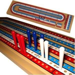  Las Vegas Style 3 player Cribbage Board Game Toys & Games
