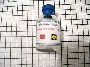 THORIUM NITRATE Crystals   10 grams   in sealed vial  