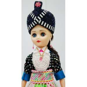  Hmong Doll in Hmong wedding Outfit 