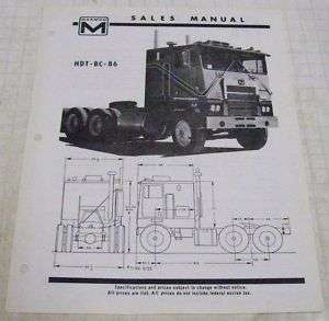 Marmon ca. 1976   1977 HDT BC 86 Truck Sales Brochure  