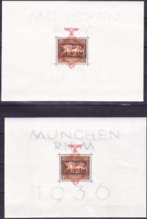 GERMANY Third Reich Souvenir Sheets (6864)  