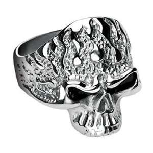   Skull Band Ring Width 25mm at thickest point Size 9   14 R154 Jewelry
