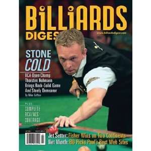Billiards Digest 1 Year Magazine Subscription  Sports 