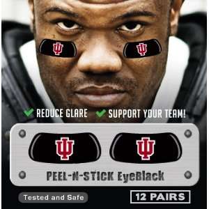  Indiana University Hoosiers Eye Black (24 Strips) Sports 