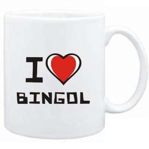 Mug White I love Bingol  Cities 