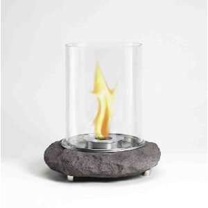    ecoFlame Dark Grey Faux Granite Table Top Fireplace