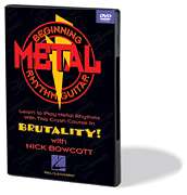 Beginning Metal Rhythm Guitar Lessons Learn to Play DVD  