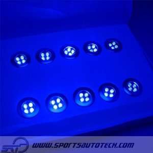   10 Piece LED Puddle Light Kit 8000k Blue JDM VIP Bippu Automotive