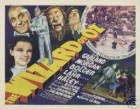 THE WIZARD OF OZ MOVIE POSTER Judy Garland VINTAGE 1  