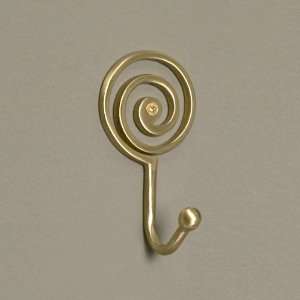  Solid Brass Zen Circle Hook   Matte Brass