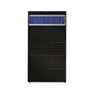   Series Five Drawer Lateral File, Roll Out/Posting Shelves, 36w x 67h