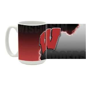 University of Wisconsin 15 oz Ceramic Coffee Mug   Badger Mom  