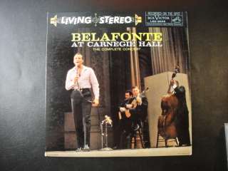 BELAFONTE at Carnegie Hall LSO 6006 Original 2LP  