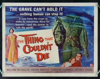 THE THING THAT COULDNT DIE * ORIG MOVIE POSTER 1958  