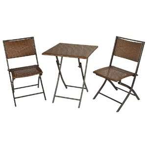   50108151 Copper Ridge Metal Bistro Table & 2 Folding Chairs Set Baby