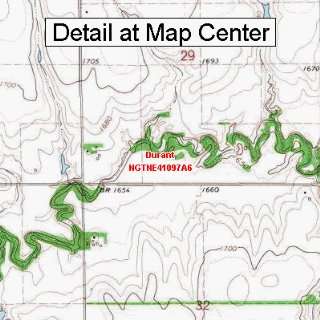  USGS Topographic Quadrangle Map   Durant, Nebraska (Folded 