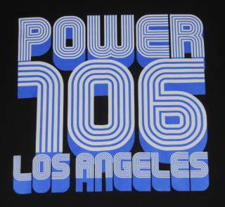 POWER 106 LOS ANGELES T SHIRT HIP HOP POP R&B HOLLYWOOD XL NEW  