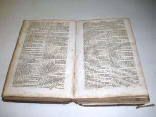   BIBLE c.1840 American Bible Society, Printed By D. Fanshaw  