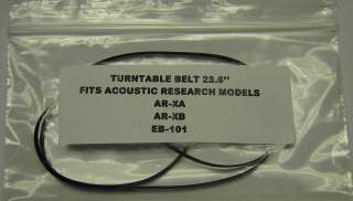   Turntable Belt. It fits many Acoustic Research Turntables including