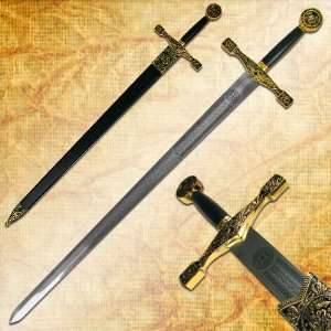  Premium Excalibur Sword w/ Hard Scabbard 48 Inches Long 
