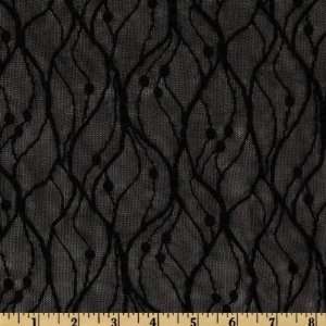  54 Wide Stretch Lace Brooke Black Fabric By The Yard 