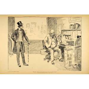 1906 Charles Dana Gibson Millionaire Businessman Print 