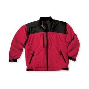  Sun Mountain RainFlex Full Zip Mens Golf Jacket   Red / Black 