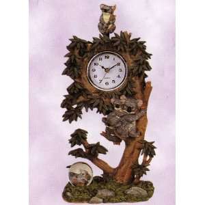   Swing Clock with Water Globe Approx 12 High   Resin  Whimscial Home