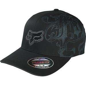    Fox Racing Drake Flexfit Hat   Large/X Large/Black Automotive