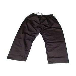  Size 000 Black Karate Pants Medium Weight Elastic Waist 