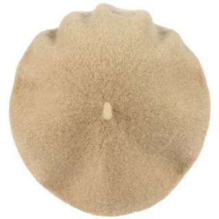   Classic 100% Wool Hat French Basque Beret Tam Hat Cap Taupe  