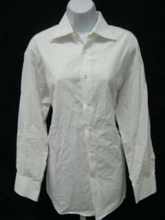 BERGDORF GOODMAN Mens White Dress Shirt Sz 39  