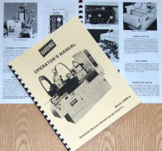 HARDINGE DSM A Automatic Lathe Operators Manual  