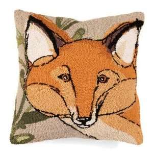   Wool Throw Pillow with Fox Design by Robbin Rawlings