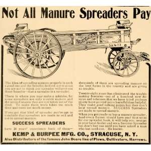  1907 Ad Success Manure Spreader Kemp & Burpee Company 