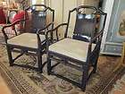   Blue Asian Style Wood Chairs by Century Chair Company Hickory N.C