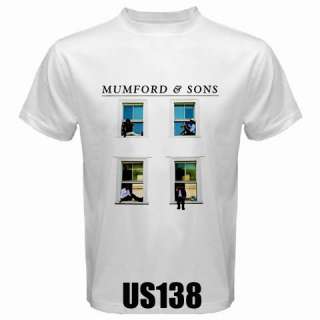 Mumford & Sons Black White Custom T shirt S XL  