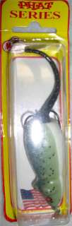 4oz MANNS PHAT RAT TOPWATER FISHING LURE GREEN SPECKLED  