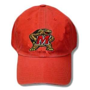  NCAA FITTED WASH HAT CAL MARYLAND TERRAPINS RED LARGE 